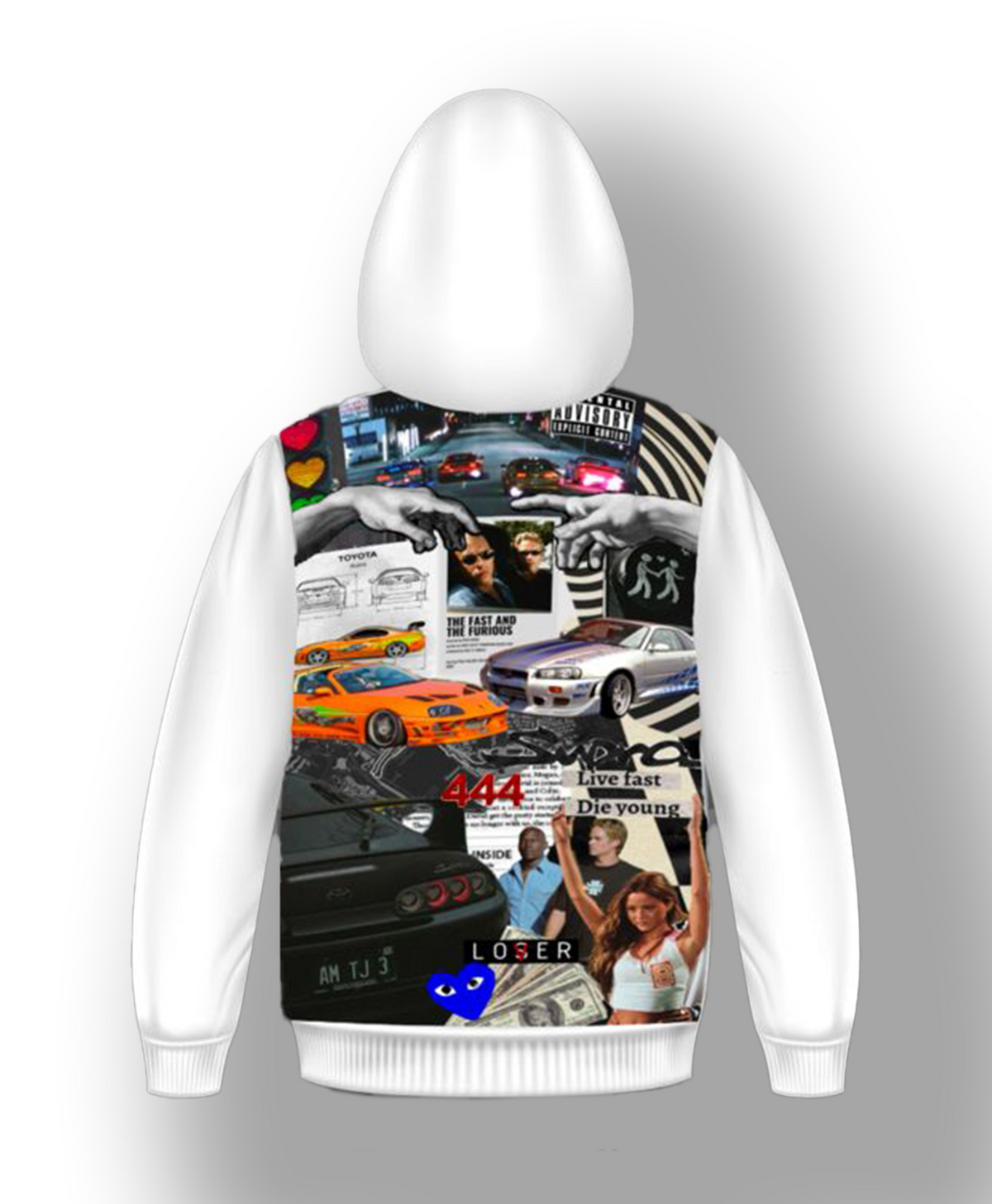 Live fast die young hoodie